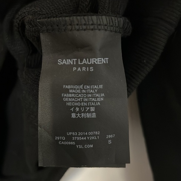YSL - SAINT LAURENT SHARK PATCH CREW SWEAT - authentic - Picture 5 of 5